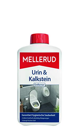 Mellerud Urin & Kalkstein Entferner | 1 x 1 l | Effektives Reinigungsmittel zum Entfernen von Ablagerungen im WC