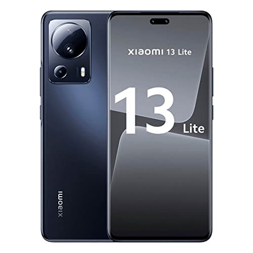 Xiaomi 13 Lite 5G Handy, 8GB + 256GB Android Smartphone mit 32MP Frontkamera und 50MP Rückkamera 6.55' FHD+AMOLED DotDisplay, NFC 4500mAh Battery + 67W Fast-Charging, Schwarz