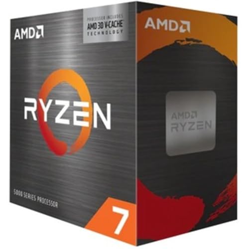 AMD Ryzen 7 5800X3D Processor (8 cores/16 threads, AM4 Socket, 105W DTP, 100 MB Cache, up to 4.5 GHz max boost, no cooler)