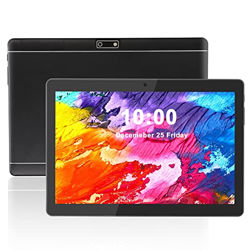 Veidoo Tablet, 10.1 Zoll Android Tablet PC, 2 GB RAM 32 GB ROM, 1280 x 800 HD IPS, 3G WCDMA Tablet PC, Quad-Core, Dual Camera, WiFi, Bluetooth, GPS, Google Play (Schwarz)