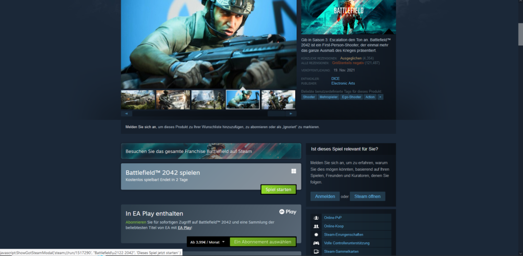 Battlefield 2042 | Screenshot Steamwebsite 